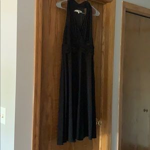 Evan Picone Black Halter Dress